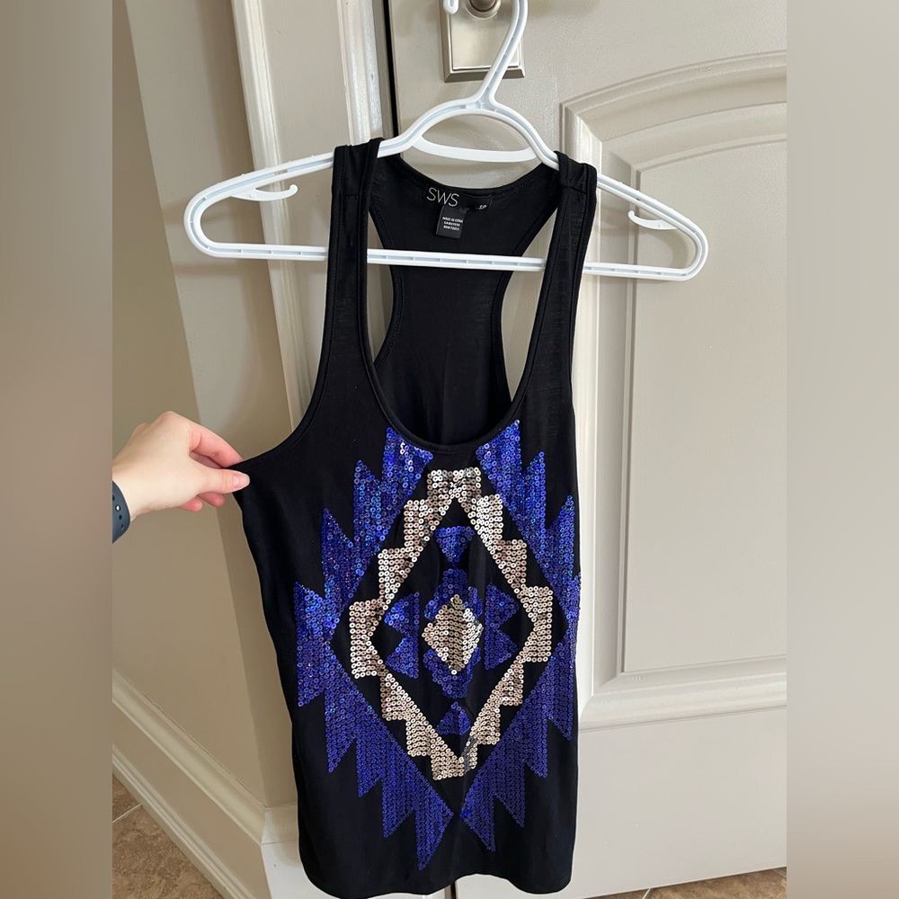 URBAN PLANET SWS SEQUIN TANK TOP